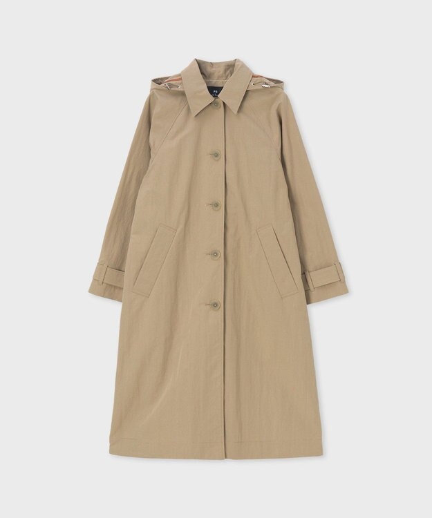 Paul Smith 【撥水】タフタ ライト ロングコート ベージュ