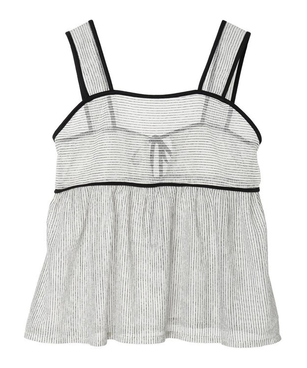 Green Parks シアーラメキャミビスチェ Ecru