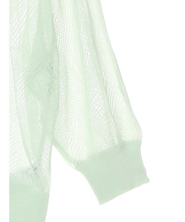 earth music&ecology 花柄シアーカーディガン Mint