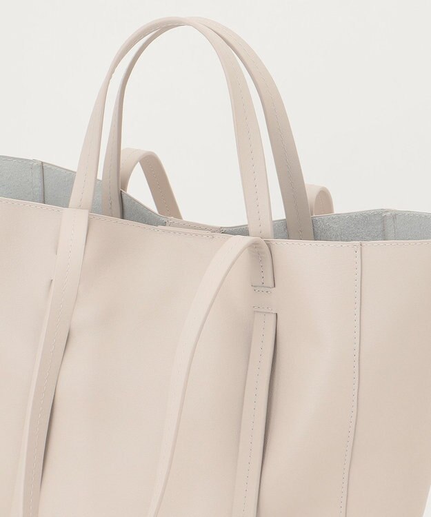 23区 【CLASSY.6月号掲載/Oggi4月号掲載】レザートートバッグ グレージュ