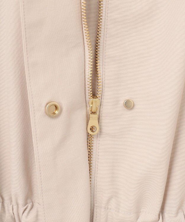 組曲 L 【フード取り外し可】2WAYショート丈ライトアウター ベージュ系