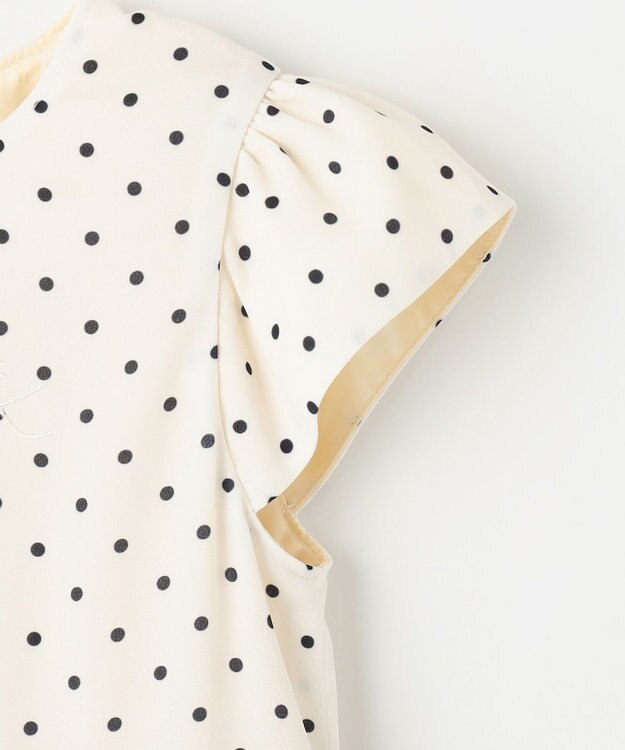 組曲 KIDS 【110-140㎝】ドットシフォン ワンピース オフホワイト系5