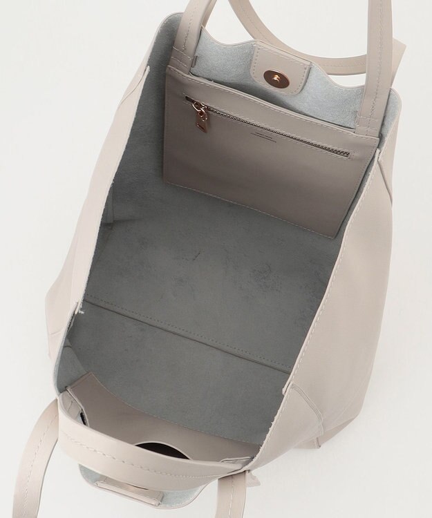 23区 【CLASSY.6月号掲載/Oggi4月号掲載】レザートートバッグ グレージュ