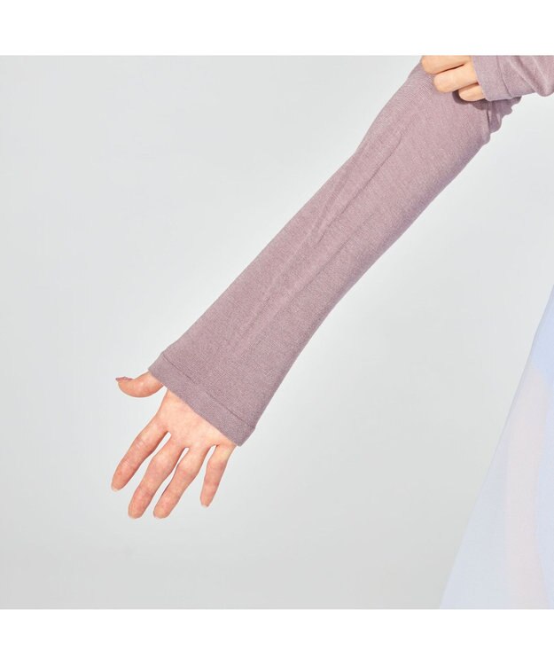 Chacott ラウンドネック・ショートトップ (サーモギア(R)糸使用） グレイッシュライラック