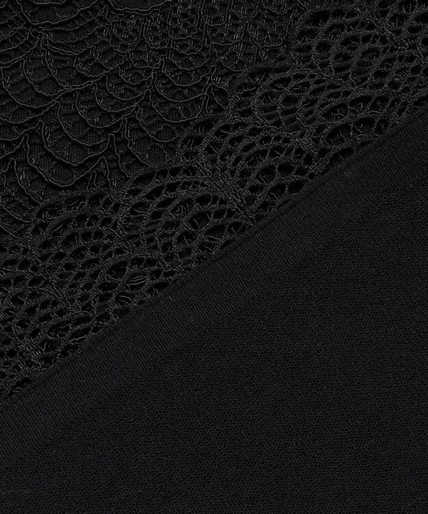 23区 L 【先行予約】ラッセルレース 2WAY ニット ブラック系