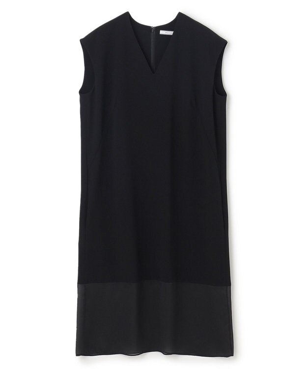 BEIGE， 【洗える】LORRAINE / Vネックドレス Black