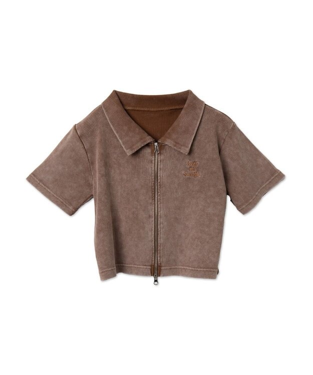 WEGO ダブルジップトップス ブラウン