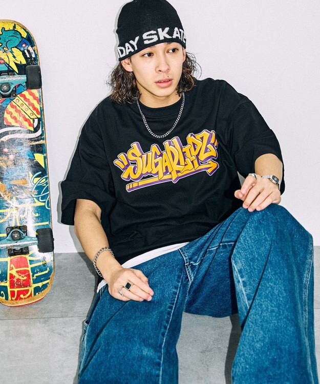 WEGO プランプロゴグラフィックBIGT（S） ブラック