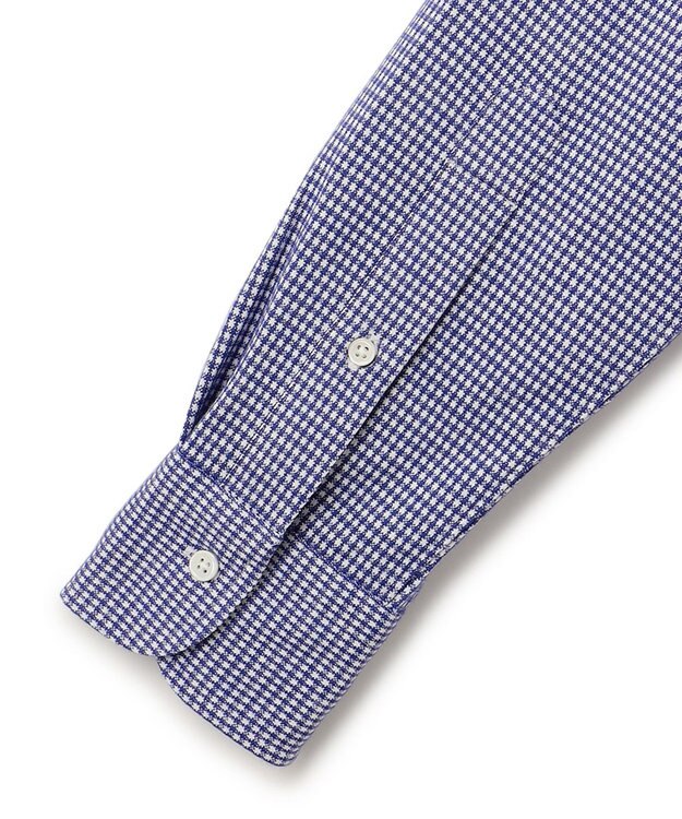 J.PRESS MEN 【KING SIZE】ギンガムネルジャージ シャツ/B.D ネイビー系3