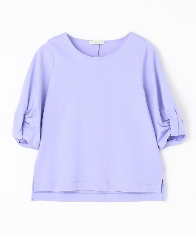 ANY シルケットスムース タックスリーブプルオーバー ブルー