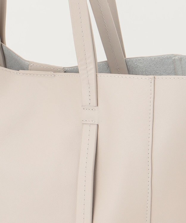 23区 【CLASSY.6月号掲載/Oggi4月号掲載】レザートートバッグ グレージュ