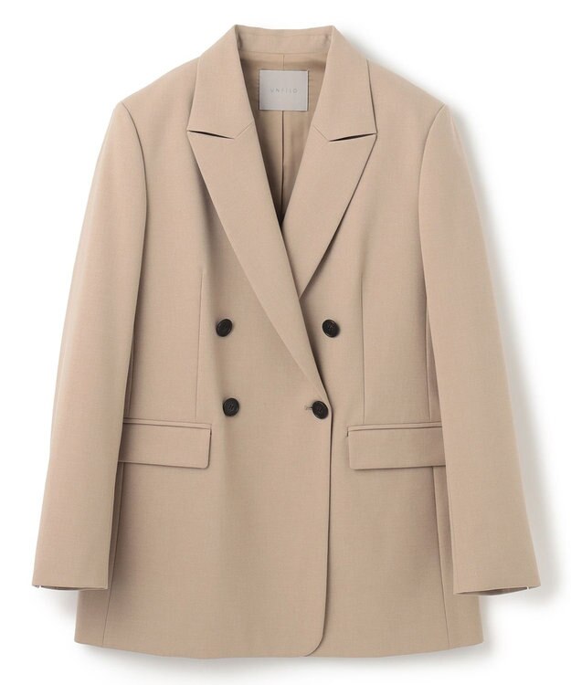 UNFILO L ダブルブレスト ジャケット ベージュ