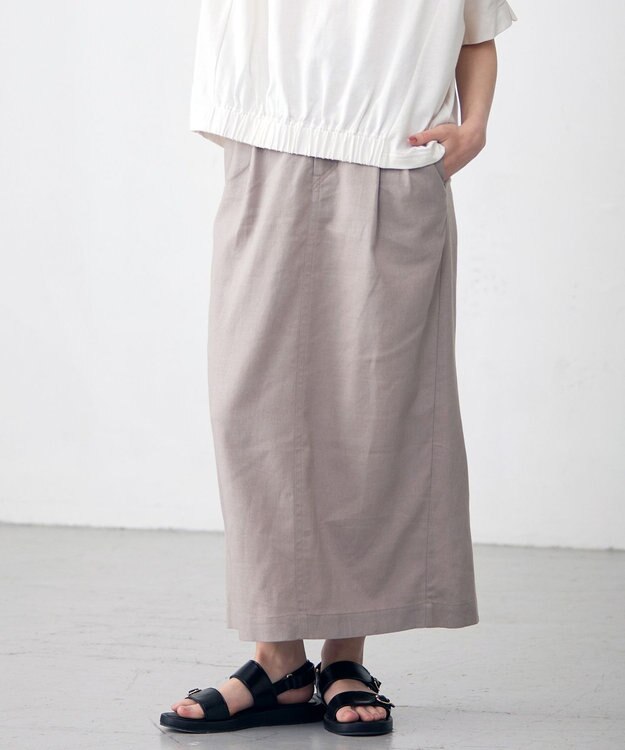 J.PRESS YORK STREET 【WOMEN】グルカ　ロングスカート ベージュ系