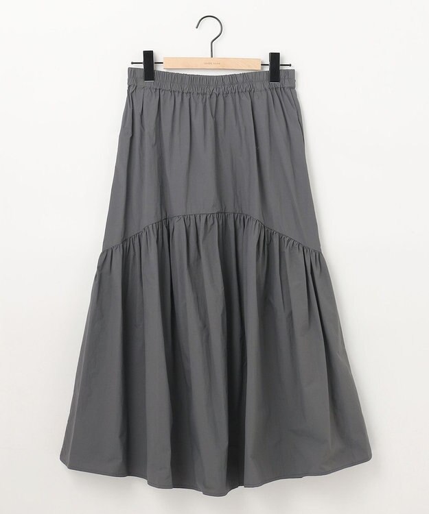 SHARE PARK LADIES ライトタフタギャザースカート グレー系