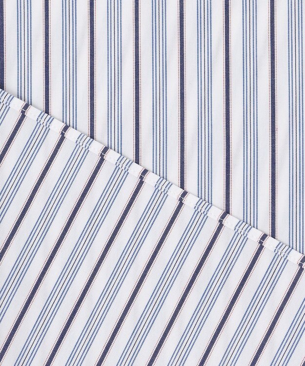 J.PRESS YORK STREET 【UNISEX】バンドカラー　ストライプシャツ ホワイト系1