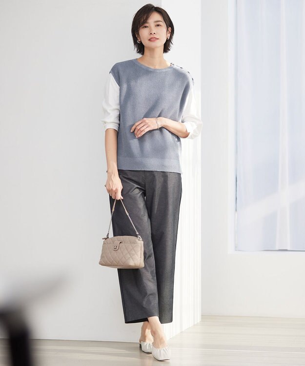 J.PRESS LADIES 【WEB限定】 ギャザー ミュール ベージュ系