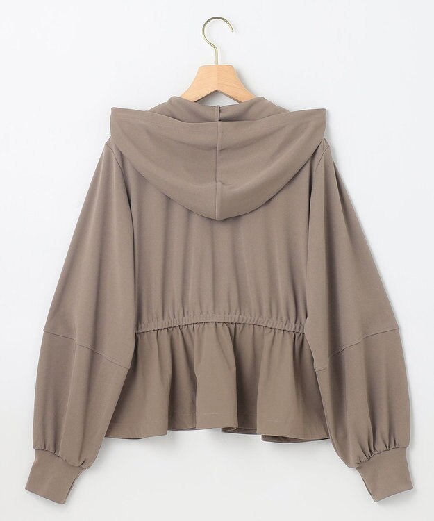 組曲 【WEB限定】ラッシュガード ペプラムパーカー モカグレー系