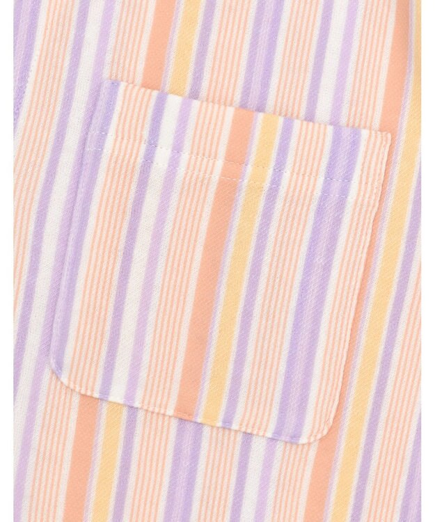 Wing パジャマ 長袖 長ズボン 綿100％(肌側) キルトニット素材 保温性 すっきりシルエット シャツタイプ 上下セット レディース EP6006 ウイング／ワコール オレンジ