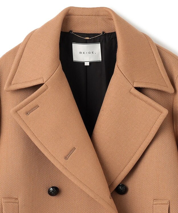 BEIGE， 【S-size】TOURNELLES / Pコート Camel