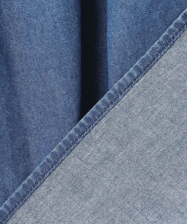 23区 【SLOW/一部店舗限定】ライトオンス デニム バックリボン ブラウス ブルー系