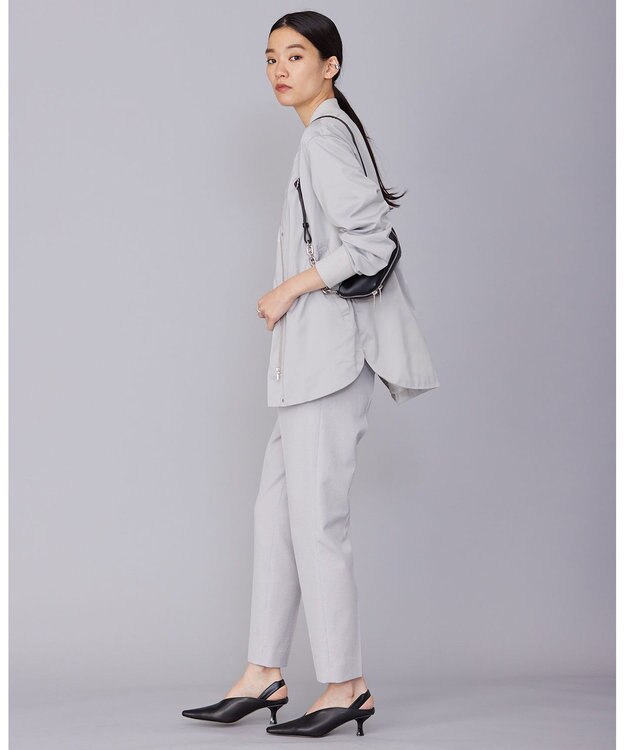 ICB L 【洗える】ライトマットサテン MA－1ジャケット トープ系