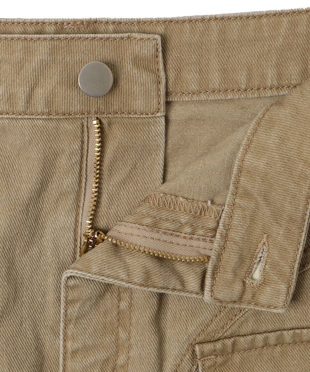 WEGO ヴィンテージウォッシュカーゴミニスカート ベージュ