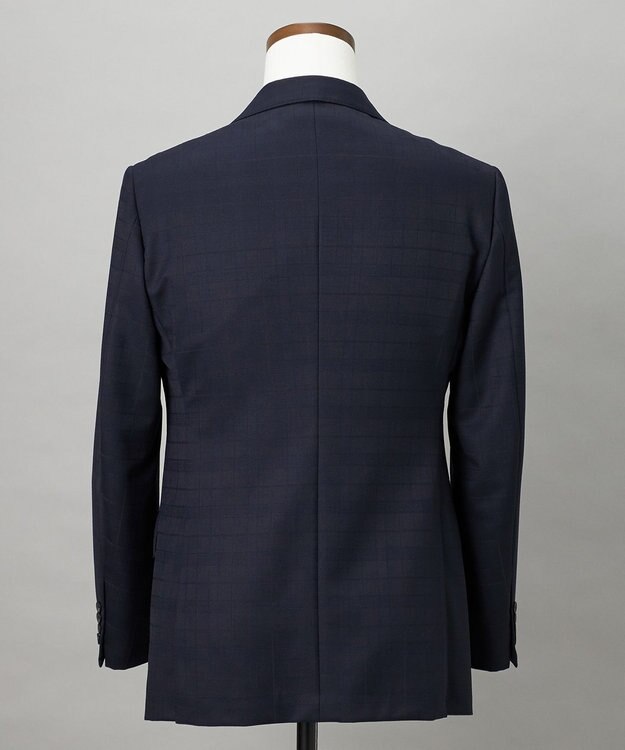 GOTAIRIKU 【山栄毛織】レトロテック 3ピーススーツ ネイビー系4