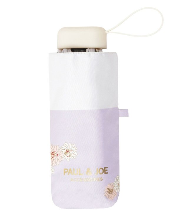 MOONBAT 【WEB限定/一級遮光99.99%】晴雨兼用折りたたみ日傘 ポール&ジョー(PAUL & JOE ACCESSOIRES)クリザンテーム/バイカラー 雨の日OK 遮熱 簡単開閉 UV 晴雨兼用 ライトパープル