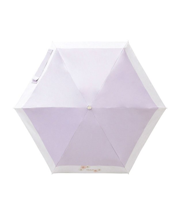 MOONBAT 【WEB限定/一級遮光99.99%】晴雨兼用折りたたみ日傘 ポール&ジョー(PAUL & JOE ACCESSOIRES)クリザンテーム/バイカラー 雨の日OK 遮熱 簡単開閉 UV 晴雨兼用 ライトパープル