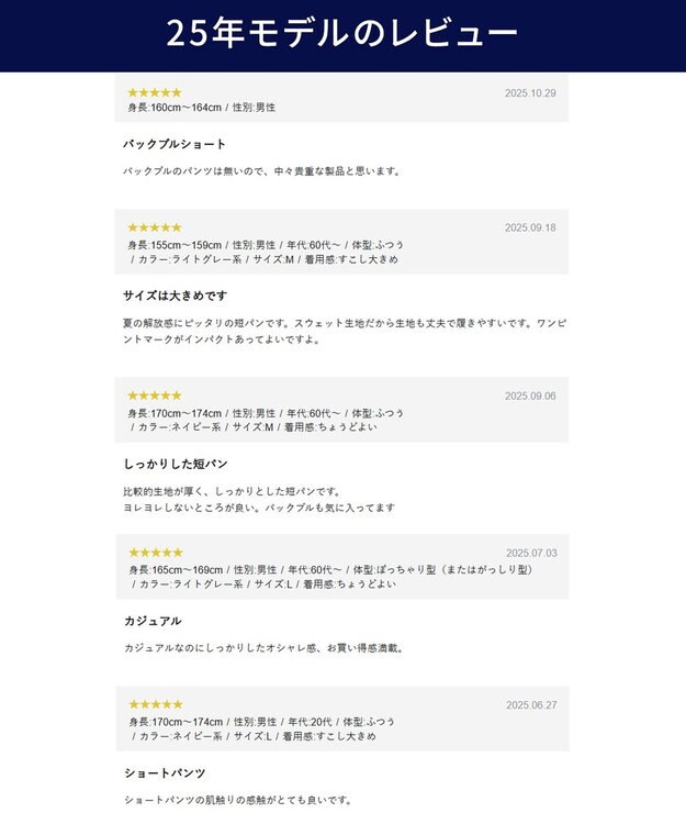 J.PRESS MEN 【WEB限定】バックブル スウェットハーフパンツ ネイビー系