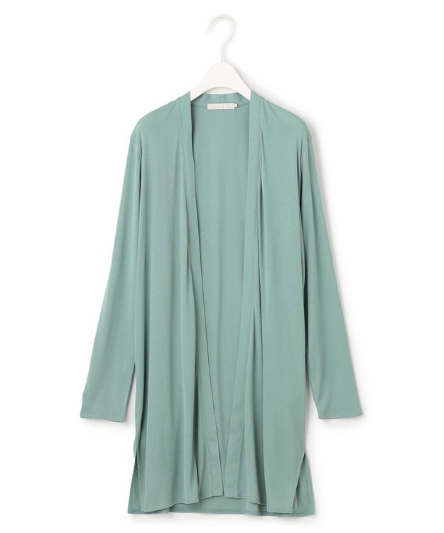 ICB L 【WEB限定カラーあり・接触冷感・UVカット】PINION ロングカーディガン ティールグレー系