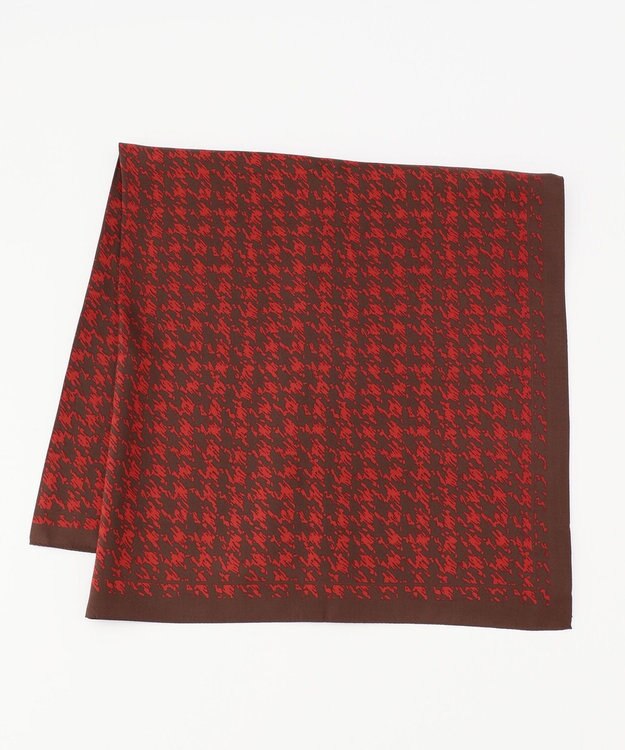 JOSEPH ハウンドトゥース　スカーフ Red