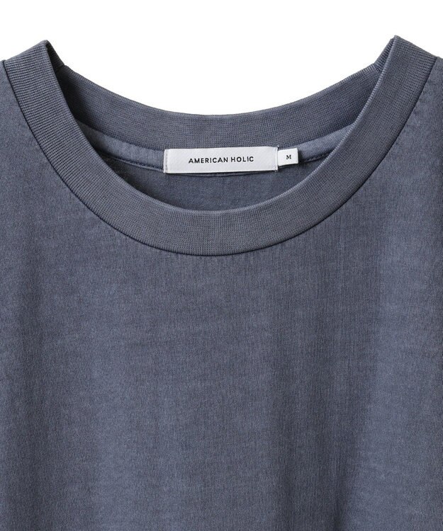 AMERICAN HOLIC 【選べる丈】加工ティアードワンピース Navy