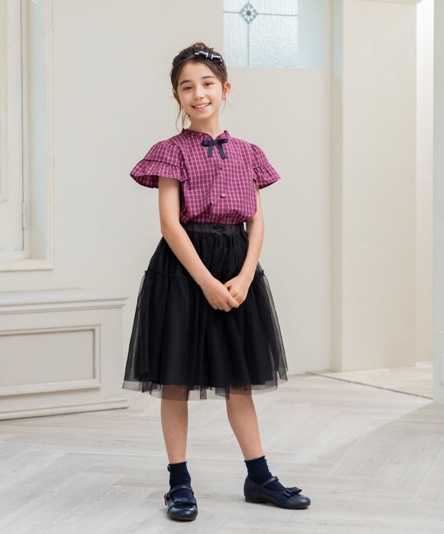 組曲 KIDS 【S-Lサイズ】チュール スカート ブラック系