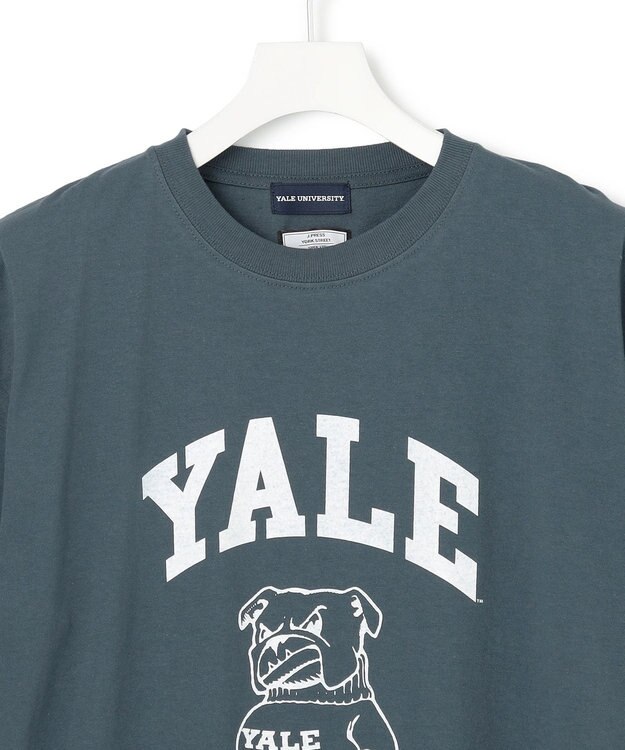 J.PRESS YORK STREET 【UNISEX】YALEアーチロゴTシャツ ダルブルー系