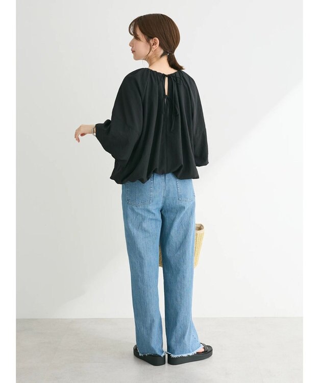 Green Parks ・ELENCARE DUE バルーンブラウス Black