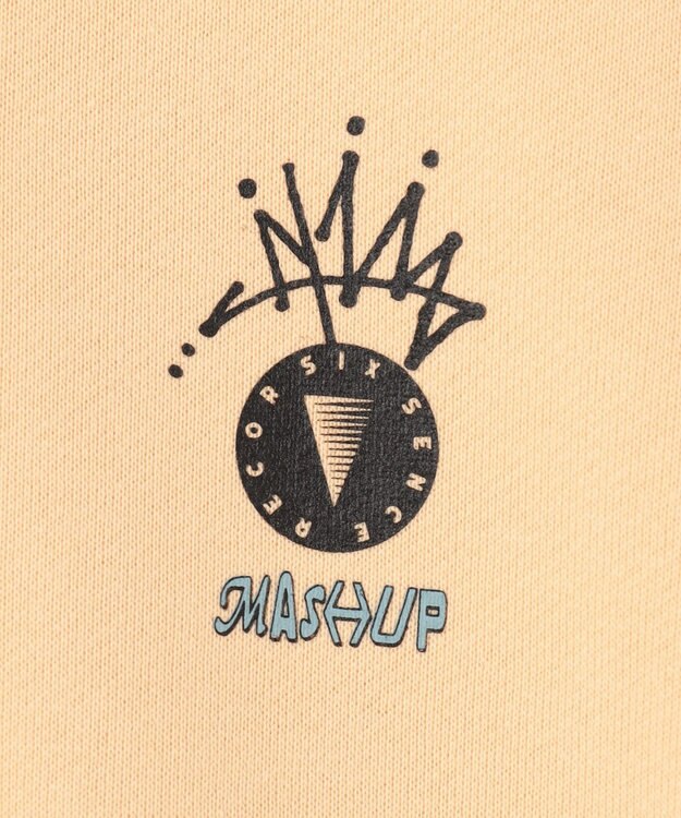 NAVE 【xNAVE】Six Sence Recordコラボ グラフィックフーディスウェット ライトイエロー系