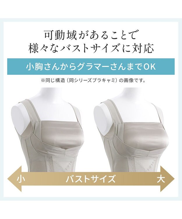 BRADELIS New York 【BRADELIS NewYork peace】楽なのにバストアップブラスリップ24 グレージュ