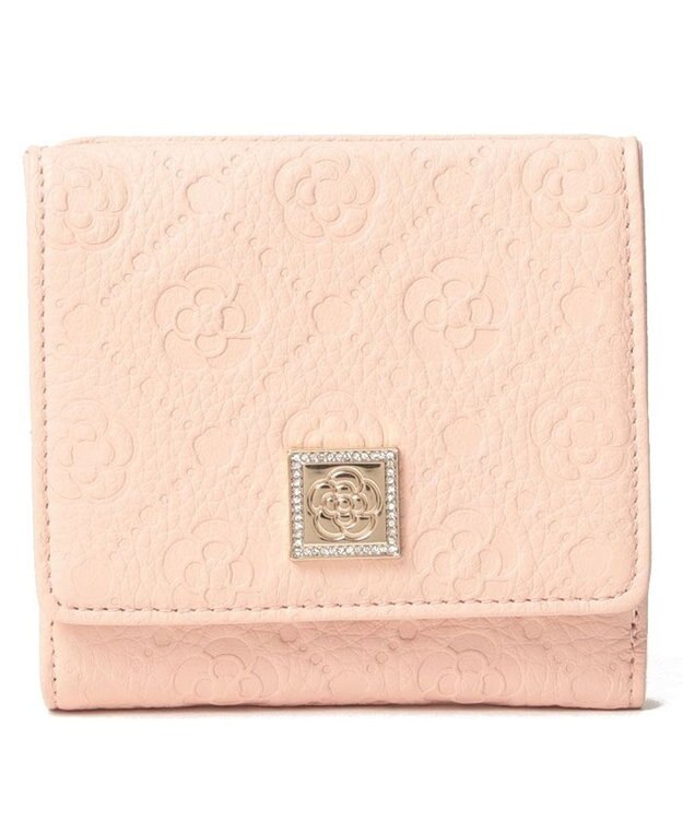 CLATHAS フリーズ BOX二つ折り財布 ピンク