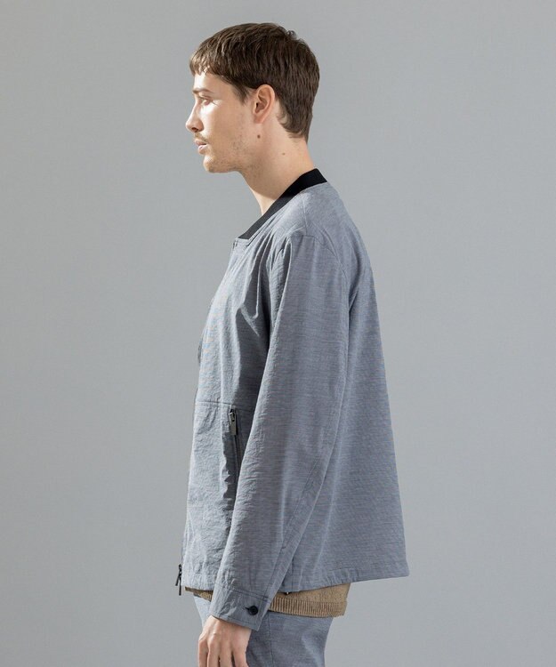 JOSEPH HOMME スーパーストレッチウェザー　ジップアップブルゾン ライトグレー系