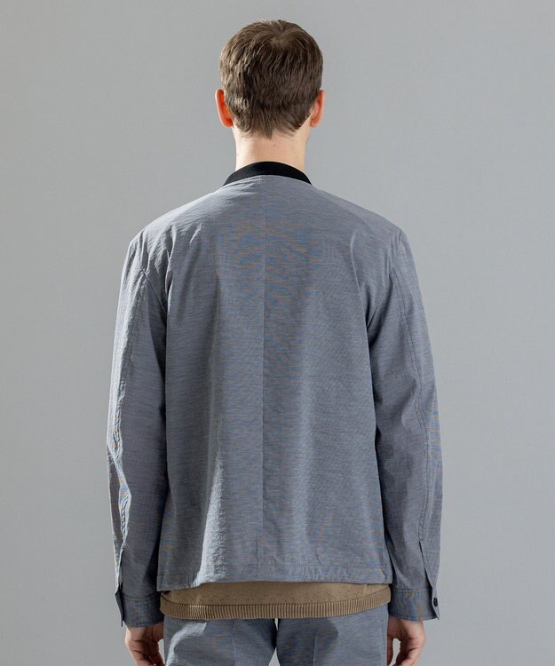 JOSEPH HOMME スーパーストレッチウェザー　ジップアップブルゾン ライトグレー系