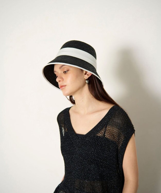 GRACE CONTINENTAL Ferruccio Vecchi ハット1 ブラック