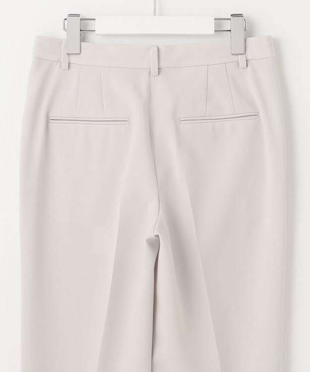 23区 【セットアップ対応】トリアセダブルジョーゼット パンツ ベージュ系