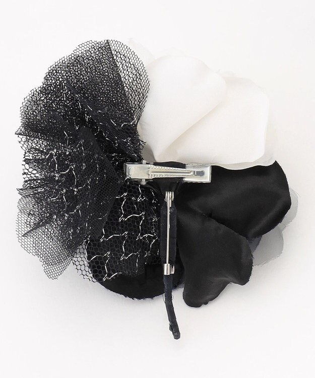 ANY SIS ツインレース コサージュ ネイビー系