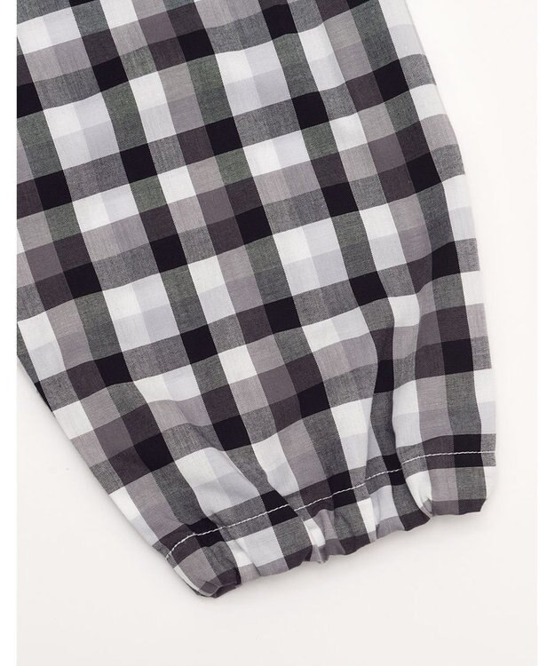 Wing 【パジャマ】長袖・長ズボン　綿100%　チェック柄　ウイング／ワコール　EP4000 ブラック