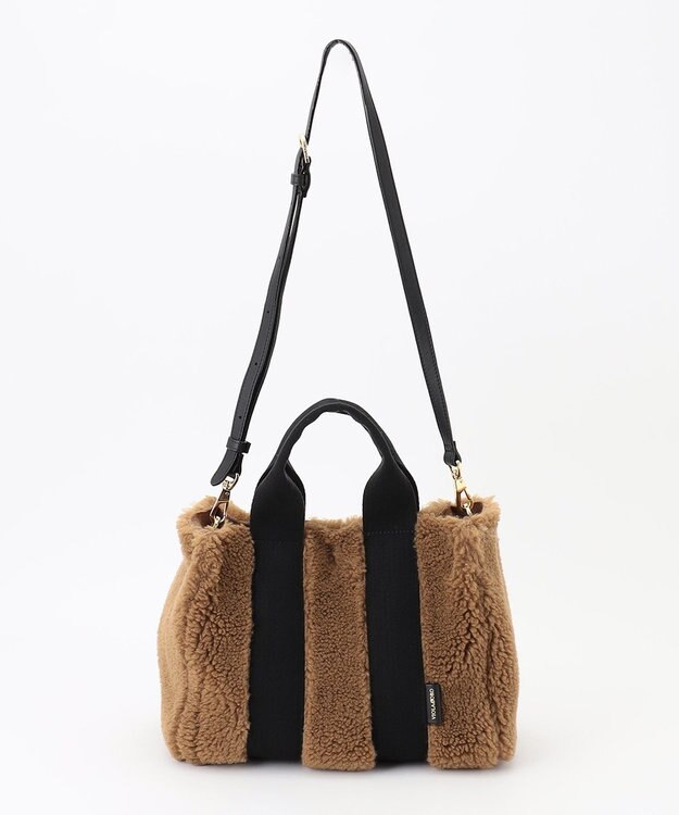 23区 VIOLAd'ORO ELMO エコムートン トートバッグ ダークブラウン系