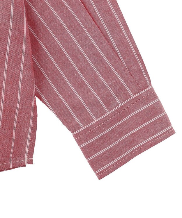 Green Parks 綿麻混シャツ Red