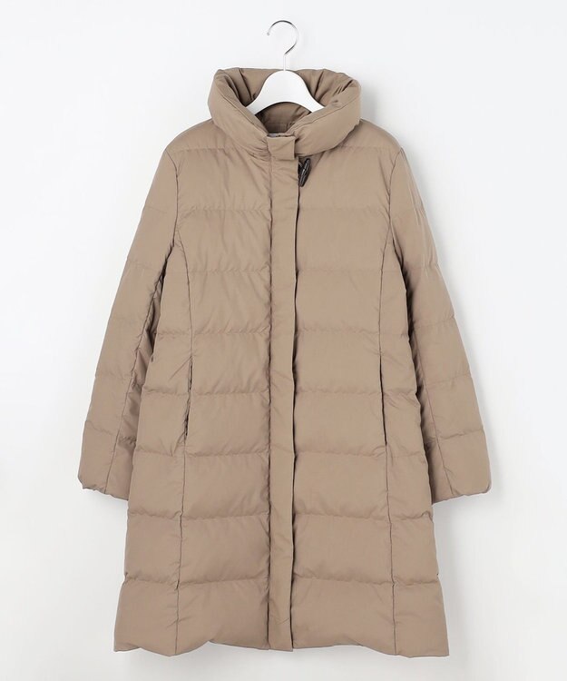 J.PRESS LADIES 【洗える・2way】タフタダウン ロング丈 コート モカ系