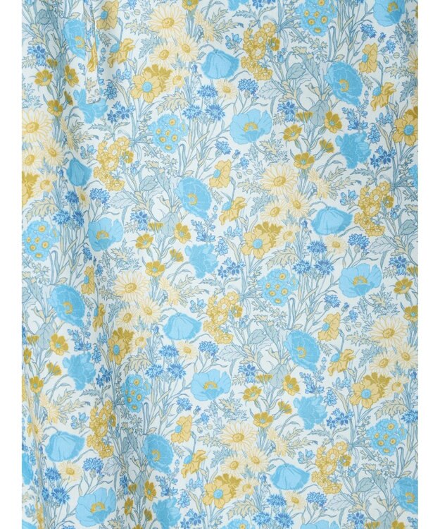 Te chichi 【LIBERTY FABRICS】フリルネックブラウス オフホワイト