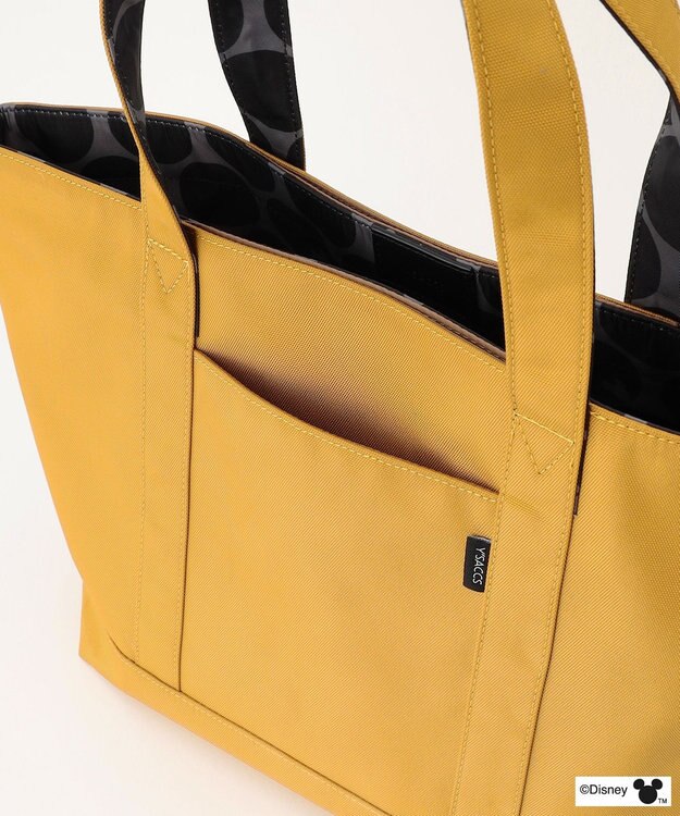 Y'SACCS 【Disney Collection】シルエットプリントトートバッグ　Mサイズ マスタード